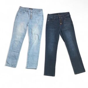Women's Light and Dark Blue wash jeans